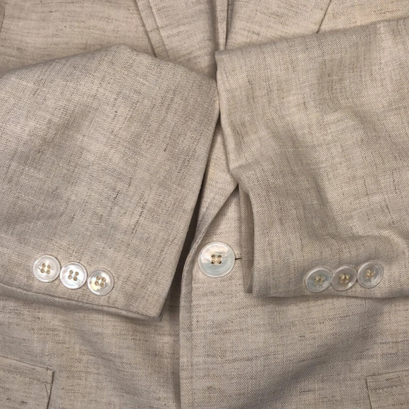 George Barry Men’s Vintage Single Breasted Linen Blazer - Picture 5 of 11